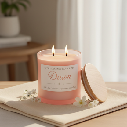 Dawn Candle - Lit Lifestyle Shot
