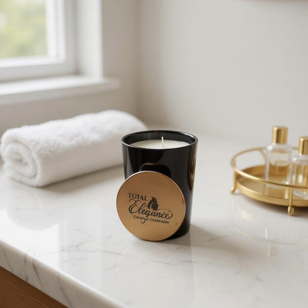 Midnight Coastal Waters Luxury Candle – Citrus, Bamboo, Amber & Musk Scent