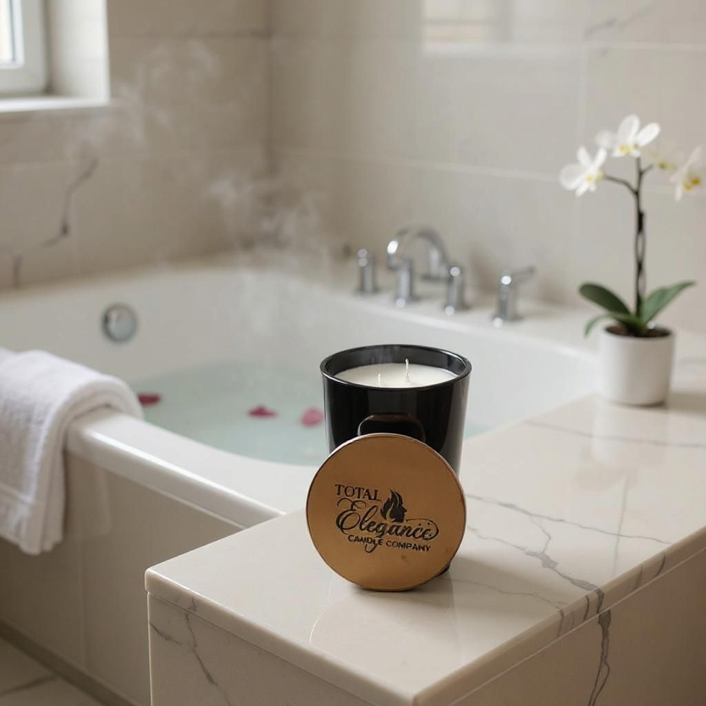 Midnight Coastal Waters Luxury Candle – Citrus, Bamboo, Amber & Musk Scent