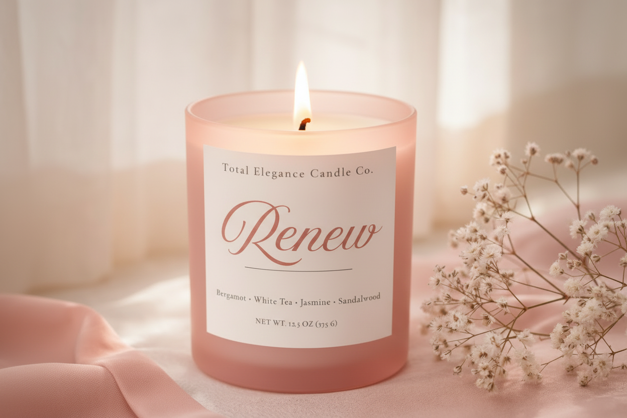 Renew Candle — Burning Editorial