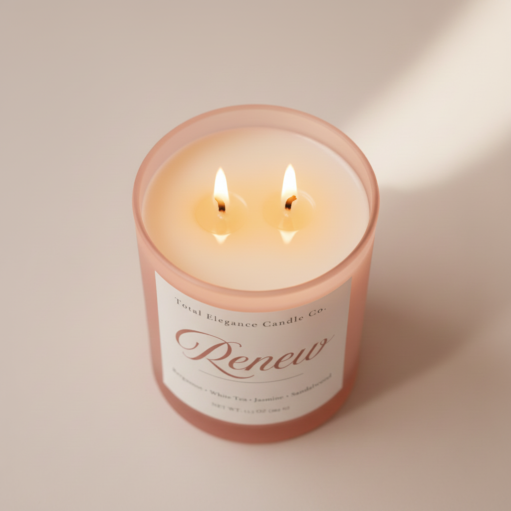 Renew Candle — Full Edge-to-Edge Melt Pool