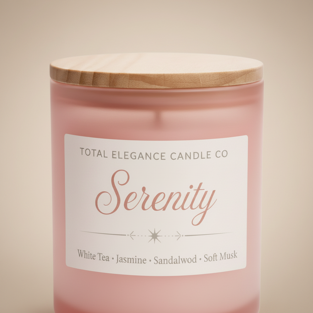 Serenity Candle — Intimate Close-Up