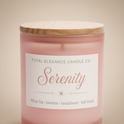 Serenity Candle — Intimate Close-Up